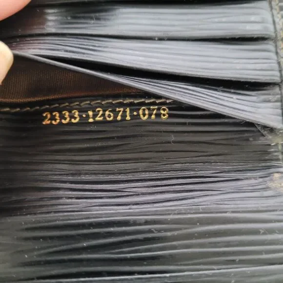 Fendi Vintage Pequin Wallet Canvas Leather Wallet Black Purse Bifold Compact - Picture 6 of 16